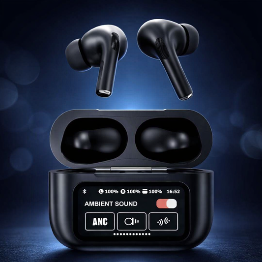 Smart Wireless Earbuds with ANC & Digital Charging Case
