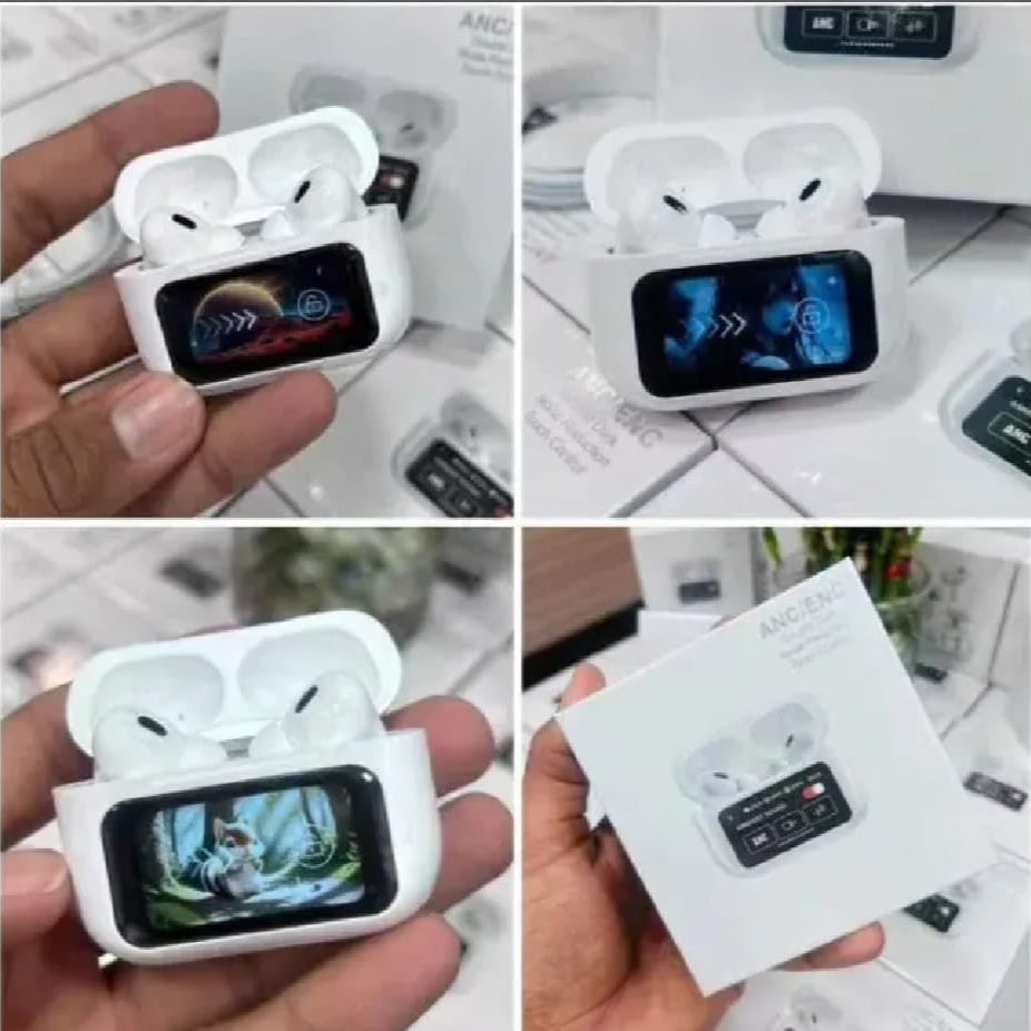 Smart Wireless Earbuds with Touch Display & Calling Case