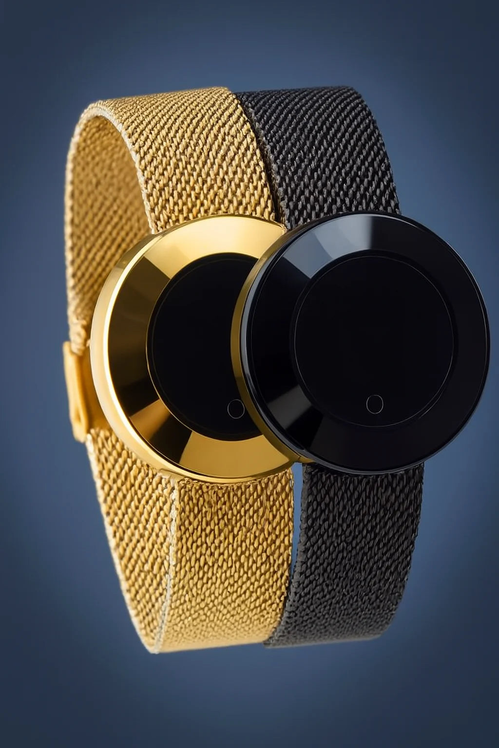 Luxury Magnetic Mesh Strap Women's Watch – Minimalist Gold & Black Bracelet Wrist Watch for Ladies