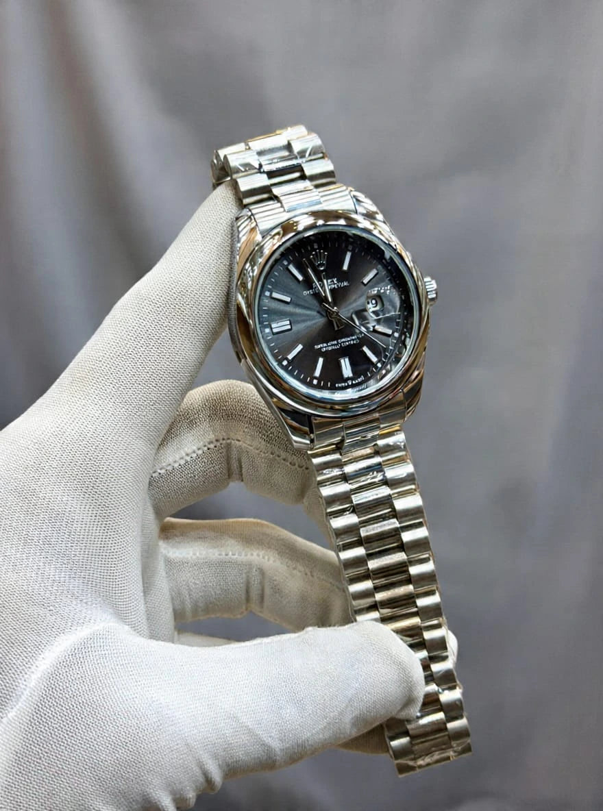 Rolex Brand Watch With Stainless Steel Chain| Premium Analog Business Watch