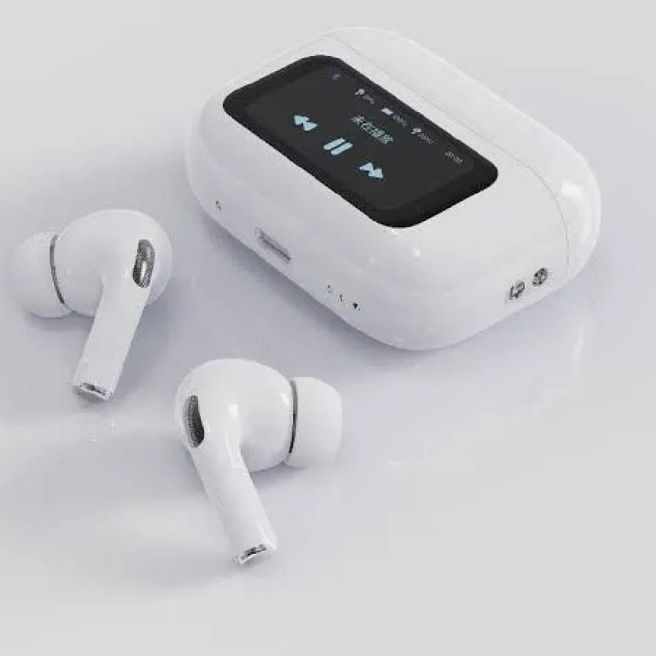Smart Wireless Earbuds with Touch Display & Calling Case