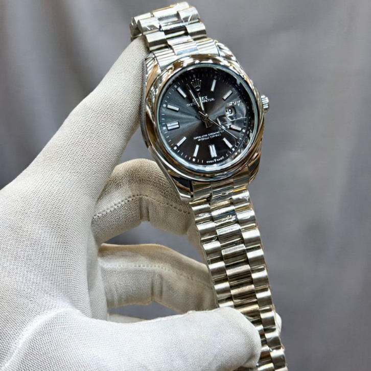 Rolex Brand Watch With Stainless Steel Chain| Premium Analog Business Watch