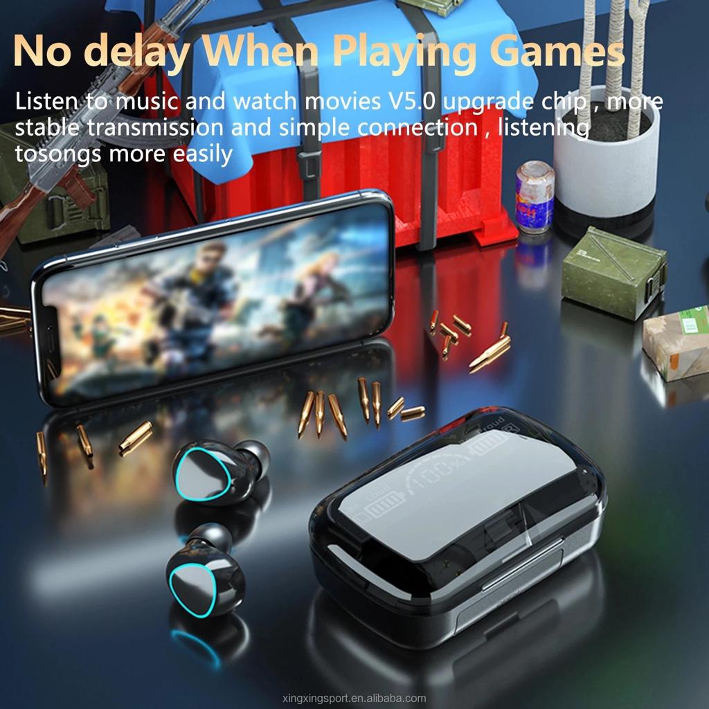 M10 AirBuds – Stylish Wireless Bluetooth Earbuds with Charging Case