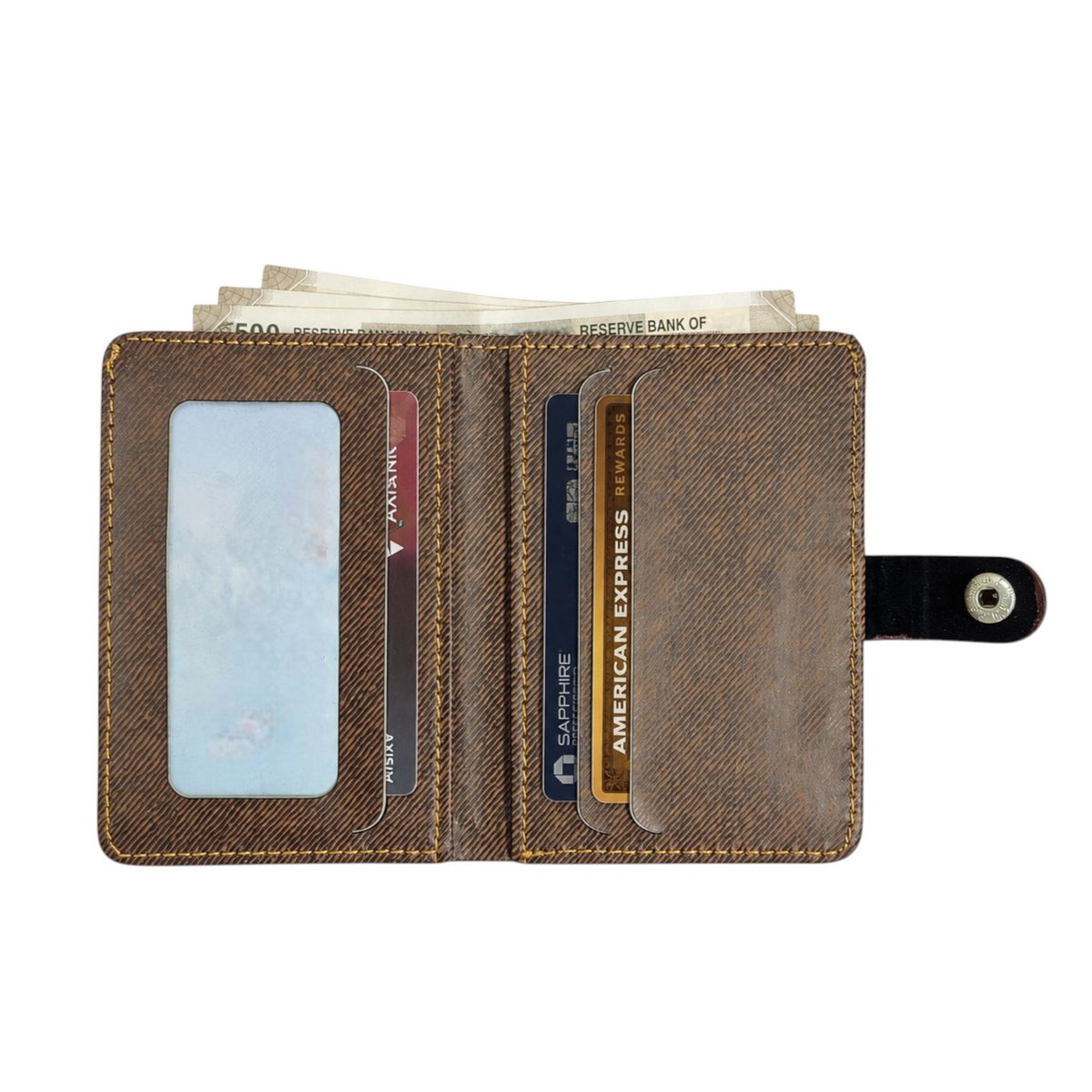 Men’s Premium Wallet – Stylish Card Holder with Snap Closure