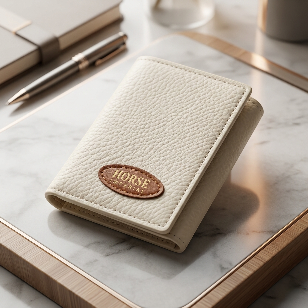 Premium Cream Leather Wallet for Men – Stylish & Compact Design