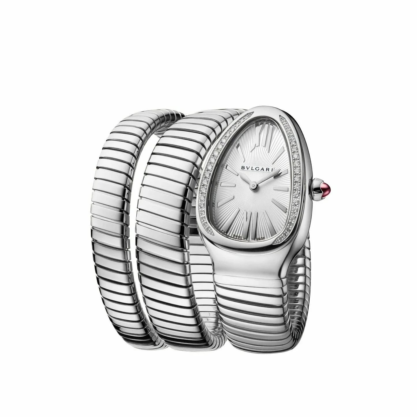 Luxury Gold Snake Wrap Bracelet Watch for Women