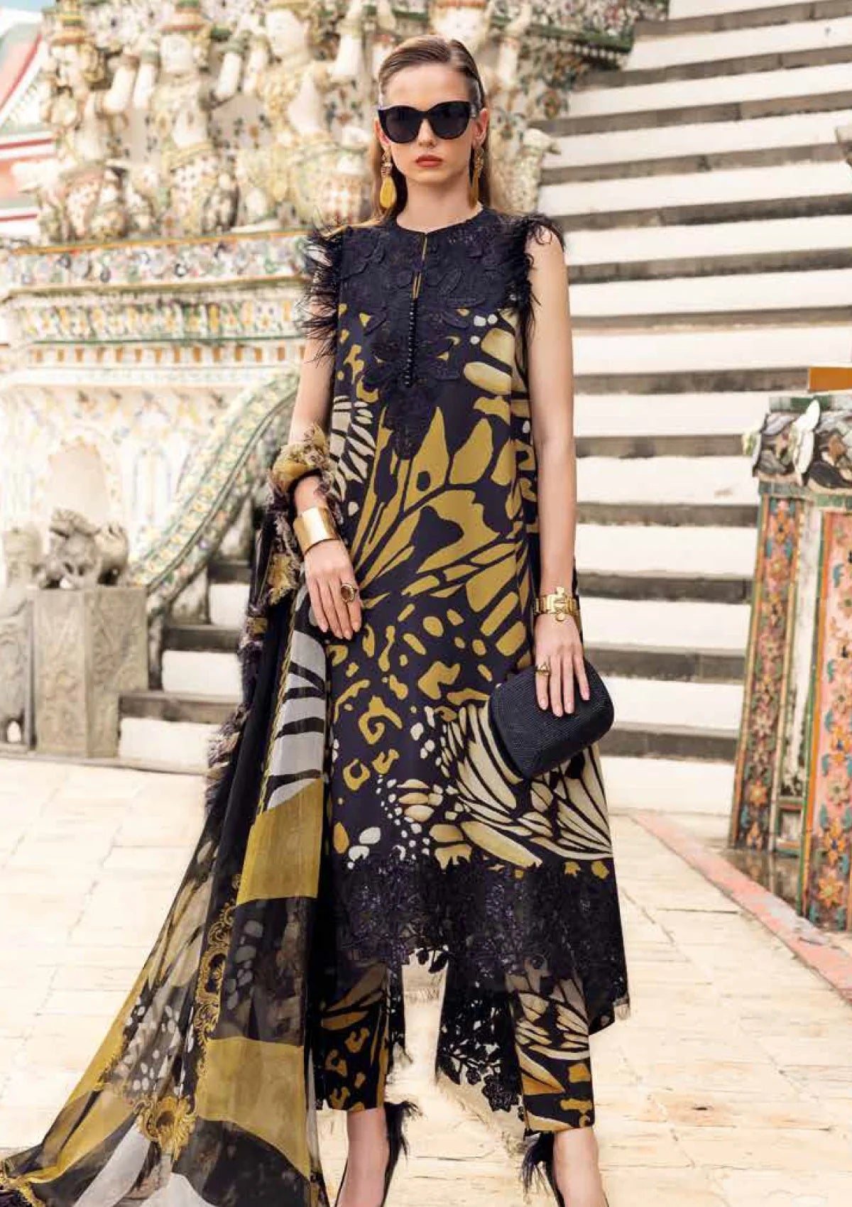 Elegant Premium Printed 3 Piece Lawn Suit for Women – Designer Style Unstitched Dress