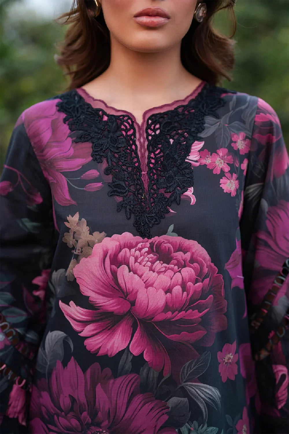 Digital Printed 3Pc Embroidered Lawn Unstitched Suit with Chiffon Dupatta – Summer Collection 2026