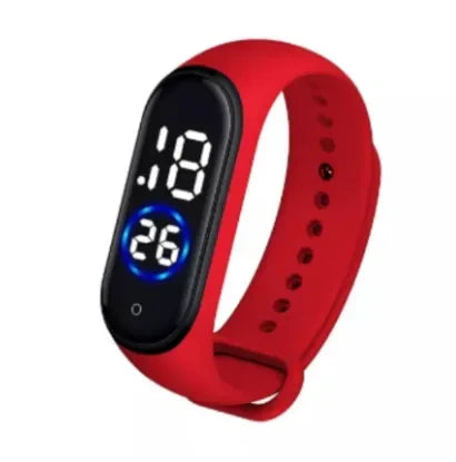 Smart Fitness Band – LED Touch Screen Activity Tracker with Silicone Strap for Men & Women