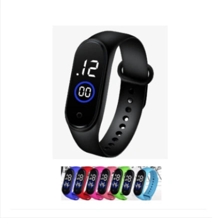 Smart Fitness Band – LED Touch Screen Activity Tracker with Silicone Strap for Men & Women