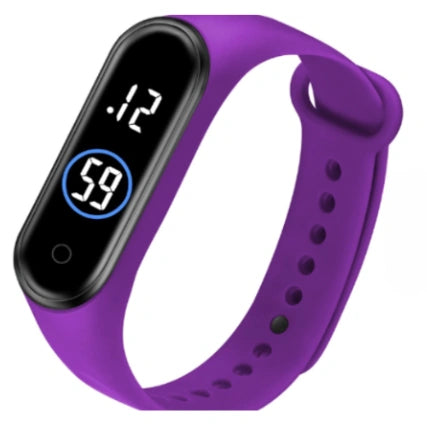 Smart Fitness Band – LED Touch Screen Activity Tracker with Silicone Strap for Men & Women
