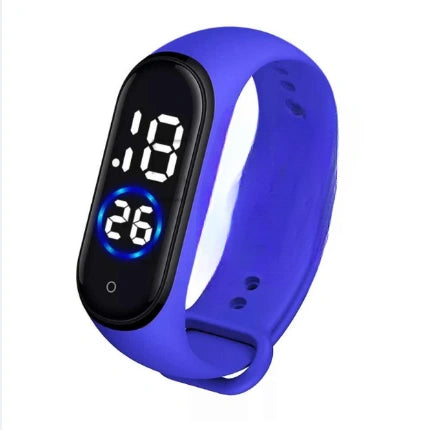 Smart Fitness Band – LED Touch Screen Activity Tracker with Silicone Strap for Men & Women