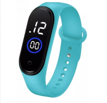 Smart Fitness Band – LED Touch Screen Activity Tracker with Silicone Strap for Men & Women